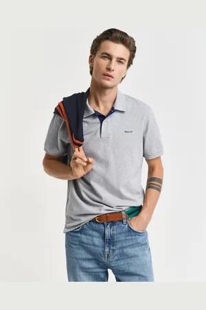 GANT Men Piqué poloshirt met contrasterend detail (S)