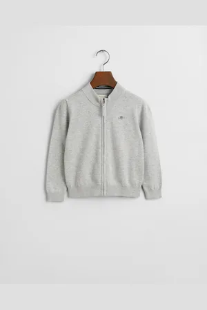 GANT Kids Kids Shield katoenen vest met ritssluiting (92)