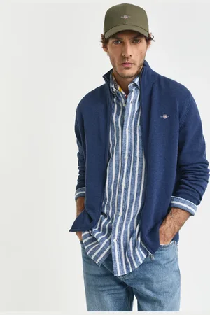 GANT Men Casual vest van katoen met ritssluiting (S)