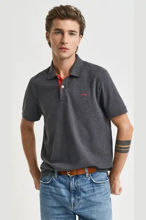 GANT Men Piqué poloshirt met contrasterend detail (S)