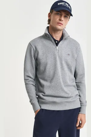GANT Men Shield sweatshirt met korte rits (S)