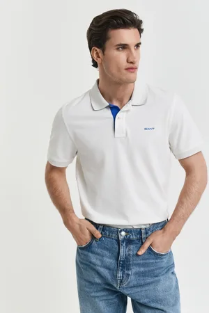 GANT Men Piqué poloshirt met contrasterend detail (S)