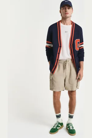 GANT Men Regular Fit linnen cargoshort (S)