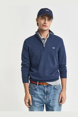 GANT Men Classic Cotton Half-Zip Sweater (S)