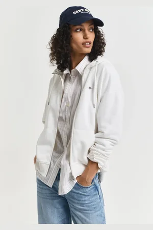 GANT Women Shield hoodie met ritssluiting (M)