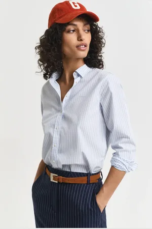 GANT Women Regular Fit poplin overhemd met strepen (32)