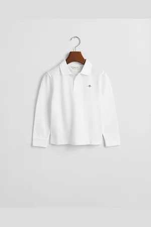 GANT Kids Kids Shield piqué poloshirt met lange mouwen (92)