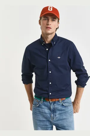 GANT Men Slim Fit Classic overhemd van poplin (S)