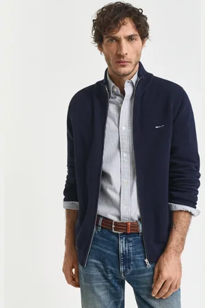 GANT Men Ritsvest van katoenpiqué (XS)
