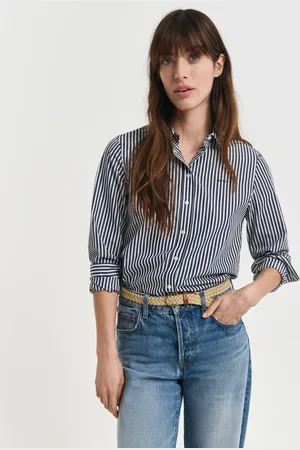 GANT Women Regular Fit poplin overhemd met strepen (32)