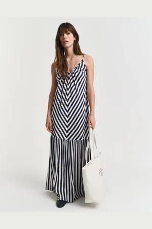 GANT Women Maxi-jurk met visgraatstrepen (34)