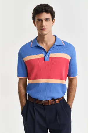 GANT Men Poloshirt met kleurblok (S)