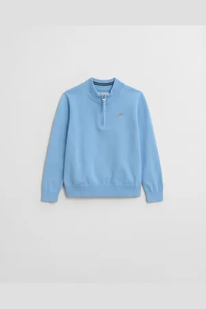 GANT Kids Kids Shield katoenen sweater met korte rits (92)