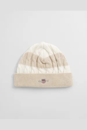 GANT Kids Baby Shield gestreepte beanie met kabels (ONE SIZE)