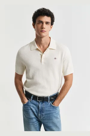 GANT Men Textured poloshirt van katoen (S)