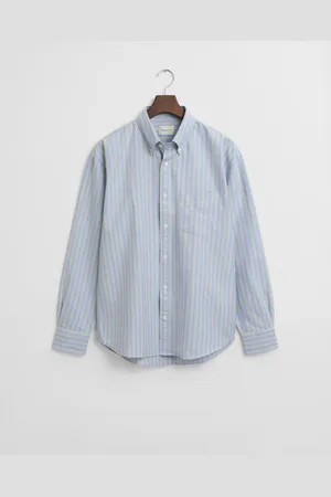 GANT Men Relaxed Fit Heritage Oxford-overhemd met strepen (S)