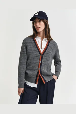GANT Women Katoenen Contrast vest met textuur (XS)