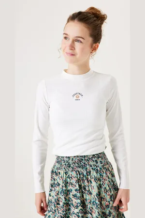 Garcia Gebroken witte longsleeve