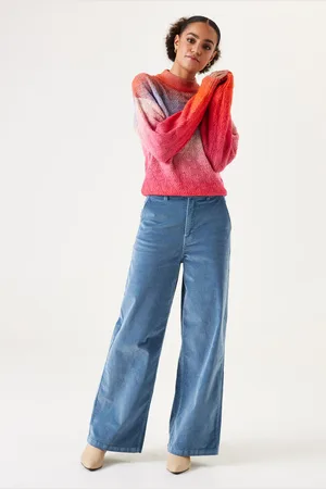 Garcia Lichtblauwe corduroy broek