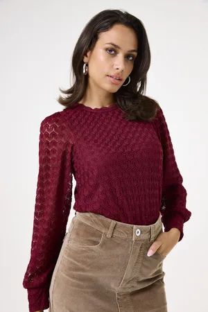 Garcia Bordeauxrode longsleeve