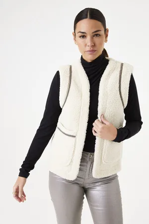 Garcia Beige teddy gilet
