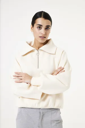 Garcia Gebroken witte sweater