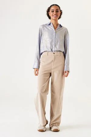 Garcia Beige corduroy broek