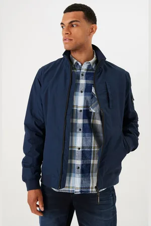 Garcia Donkerblauwe harrington jas