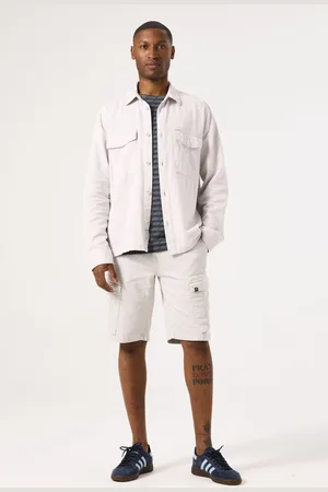 Garcia Lichtgrijze cargoshort