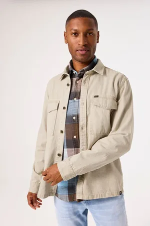 Garcia Beige denim overshirt