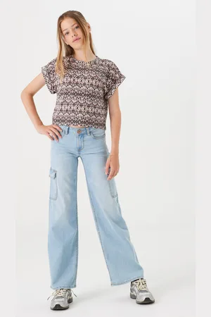 Garcia Wide fit cargo jeans - Bleached
