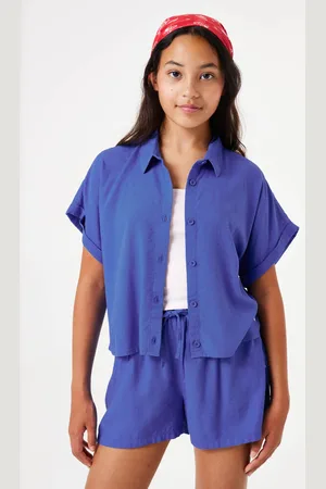 Garcia Blauwe blouse