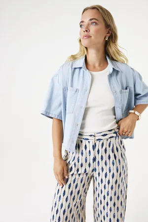 Garcia Denim Blouse - Bleached