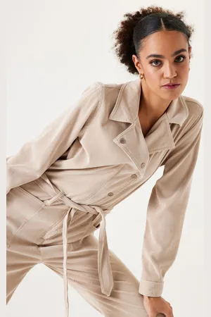 Garcia Beige corduroy jumpsuit