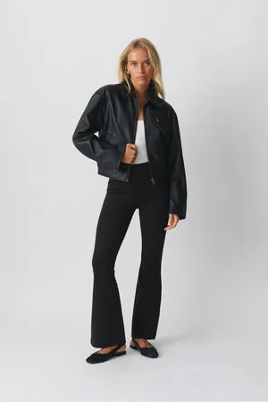 Gina Tricot Flare jersey trousers