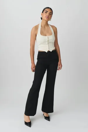 Gina Tricot Mid waist bootcut trousers