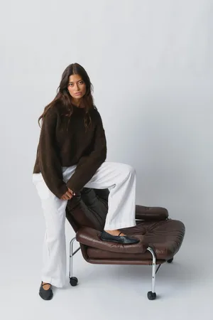 Gina Tricot Crew neck knitted sweater