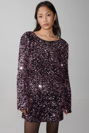 Gina Tricot Loose sequin mini dress