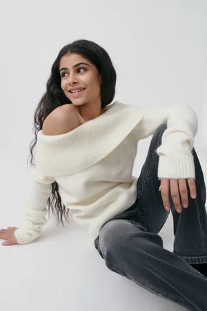 Gina Tricot Y kn off shoulder sweater
