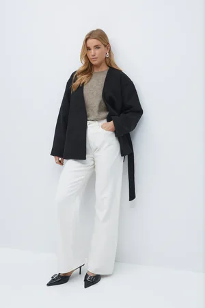 Gina Tricot Belted short coat