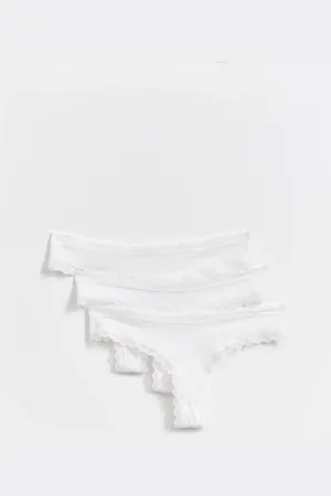 Gina Tricot Pack rib string
