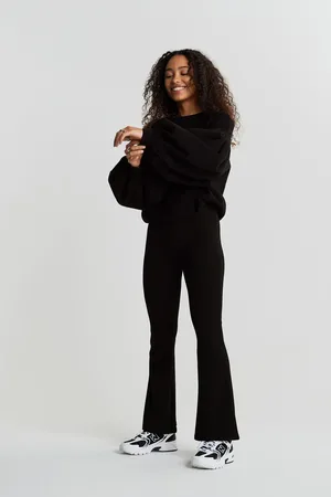 Gina Tricot Flare petite jersey trousers