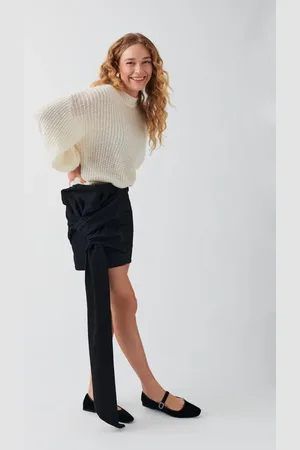 Gina Tricot Bow denim skirt