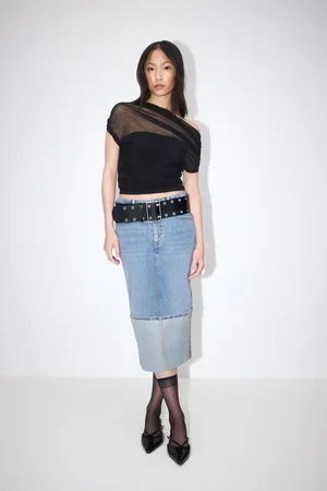 Gina Tricot Remade fold up denim skirt