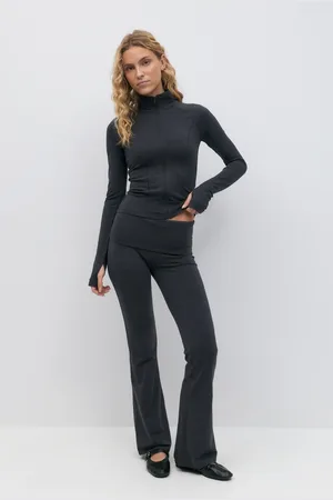Gina Tricot Soft touch folded trouser