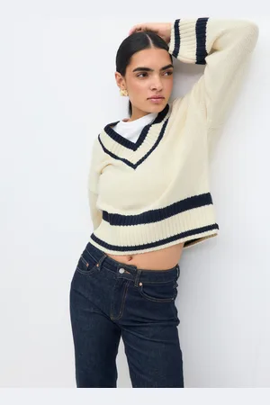 Gina Tricot Cotton blend knitted sweater