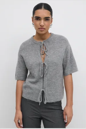 Gina Tricot Knitted tie cardigan