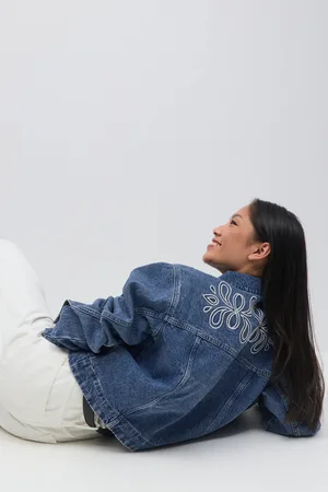 Gina Tricot Embroidery denim jacket