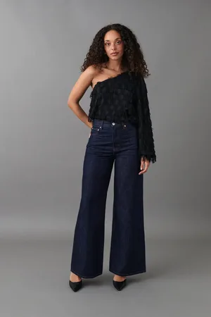 Gina Tricot High and wide jeans
