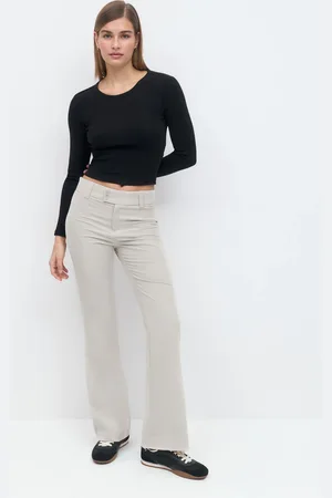Gina Tricot High waist flare trousers